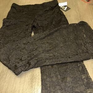 Art Class Girl's Size Large (14) Flare Lace Leggings Black